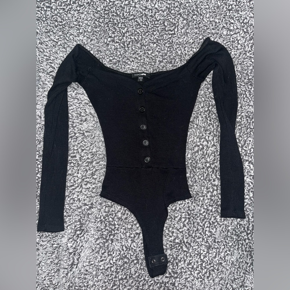 Fashion Nova Black Bodysuit